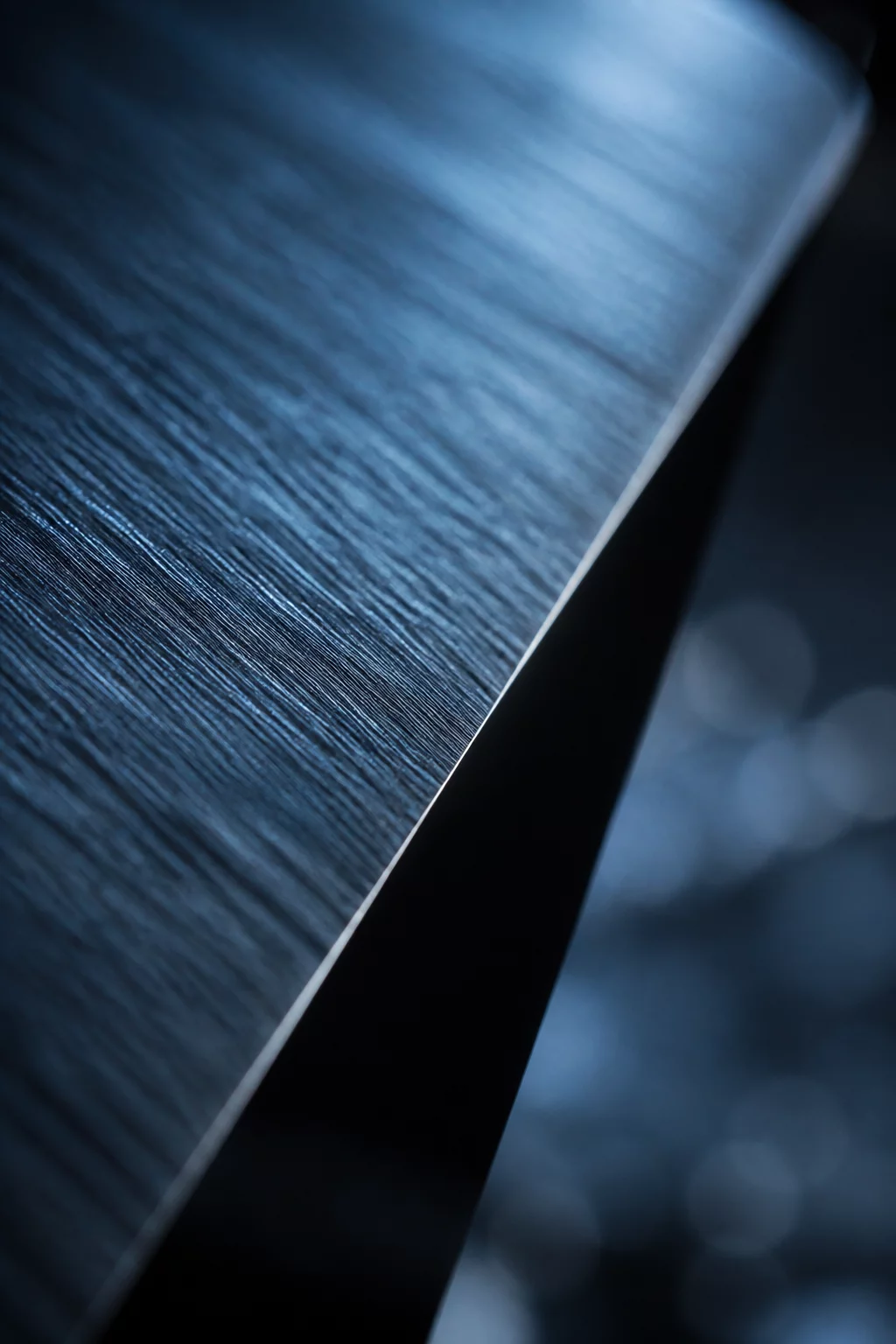 Macro view of precise material edge definition and texture transition